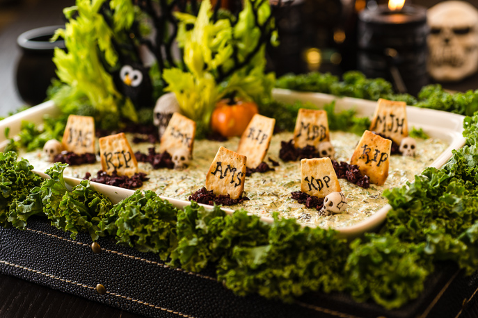 Halloween Graveyard Party Dip from Everyday Good Thinking, the official blog of @hamiltonbeach
