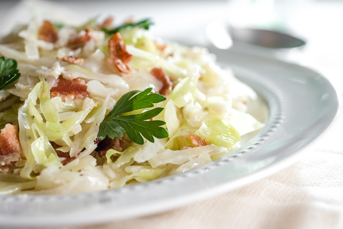 Creamed Cabbage with Bacon from Everyday Good Thinking, the official blog from @hamiltonbeach