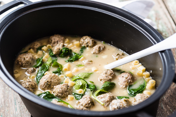 Slow Cooker Italian Wedding Soup from Everyday Good Thinking by @hamiltonbeach