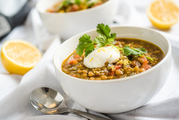 Slow Cooker Vegetarian Lentil Soup from Everyday Good Thinking by @hamiltonbeach